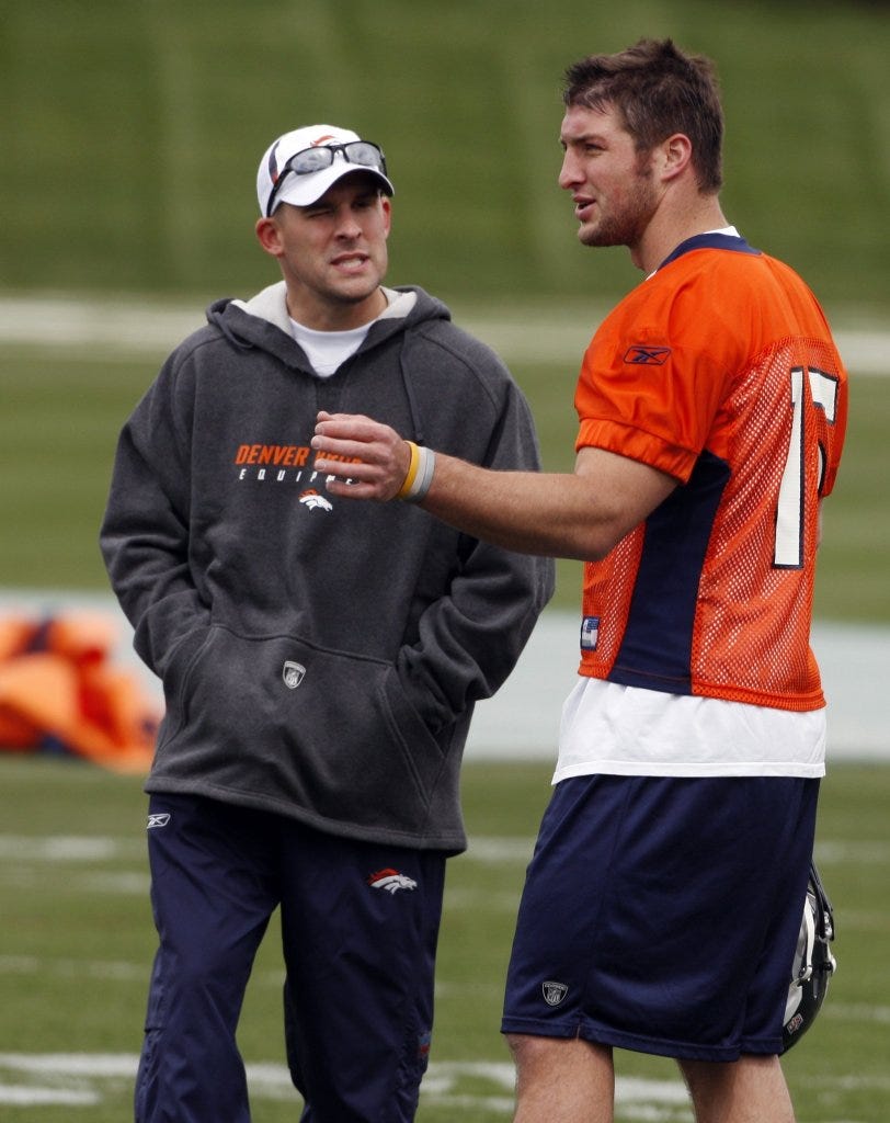 Tim Tebow's future thrown into flux by coach's firing in Denver