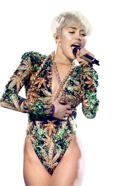 374px x 600px - Miley Cyrus tour goes full twerk