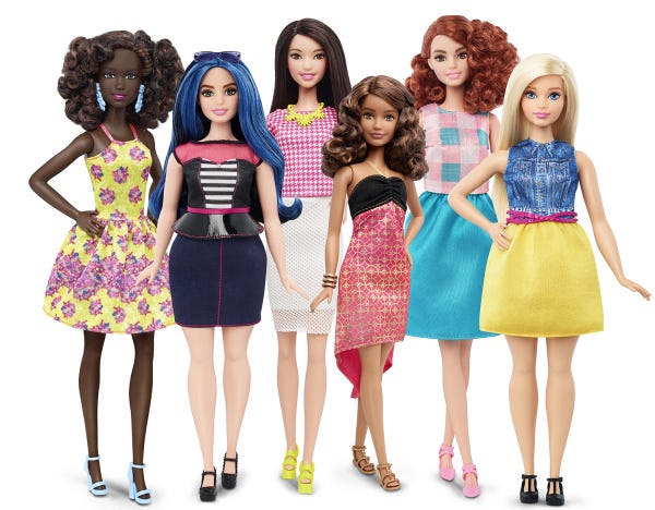 Onderzoek namens Vuiligheid Barbie Gets The Makeover The World Has Been Waiting For: More Diverse Body  Types