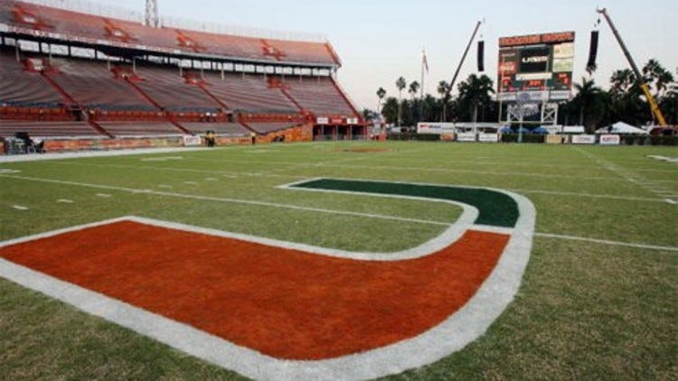 orange bowl miami hurricanes