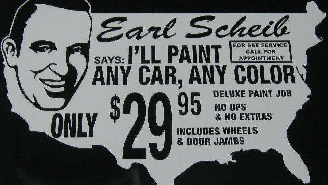Cars We Remember: Reader recalls Earl Scheib paint centers and seeks  recommendation on touch-up paint