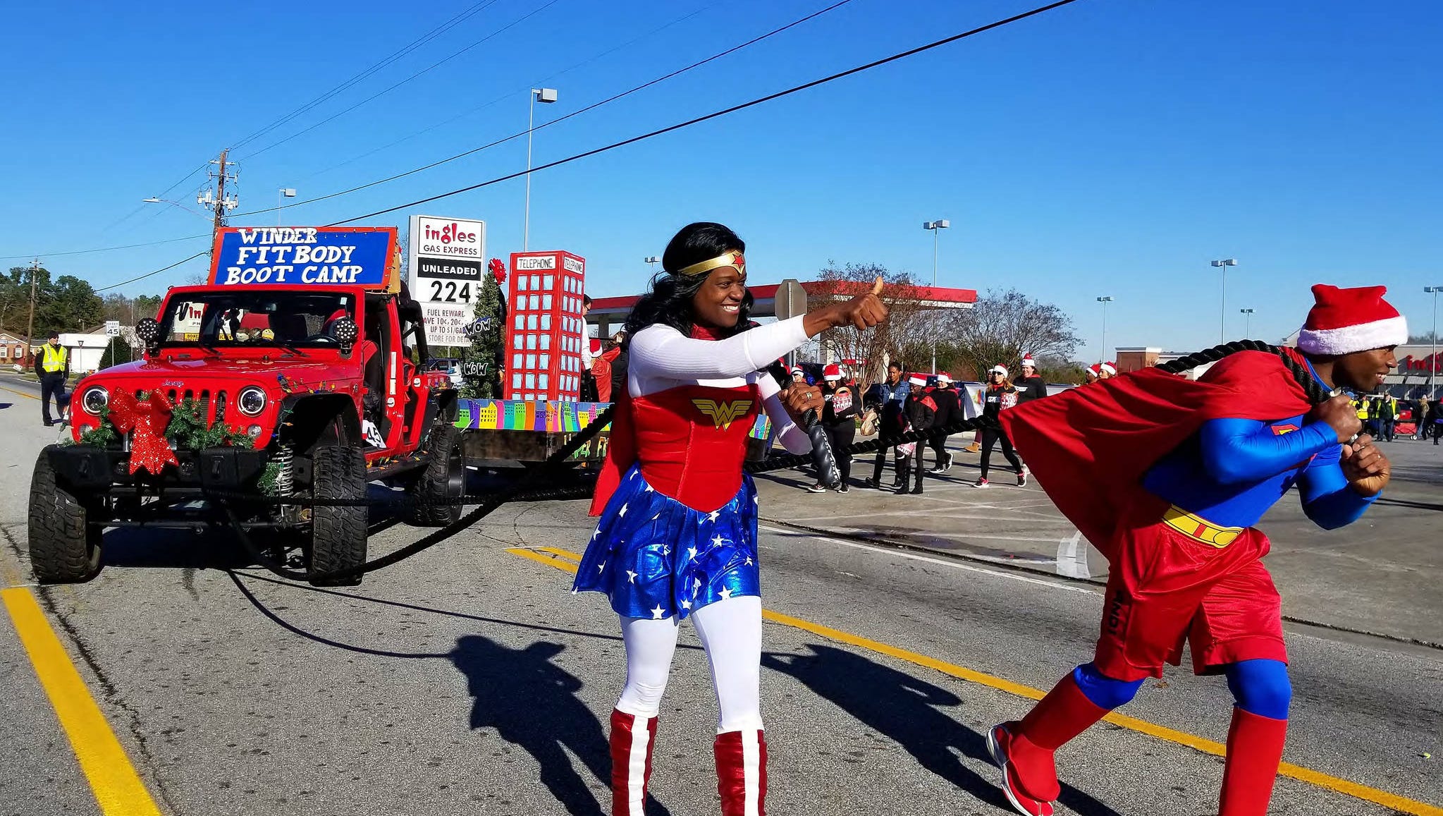 Superheroes win Winder Christmas Parade float design contest