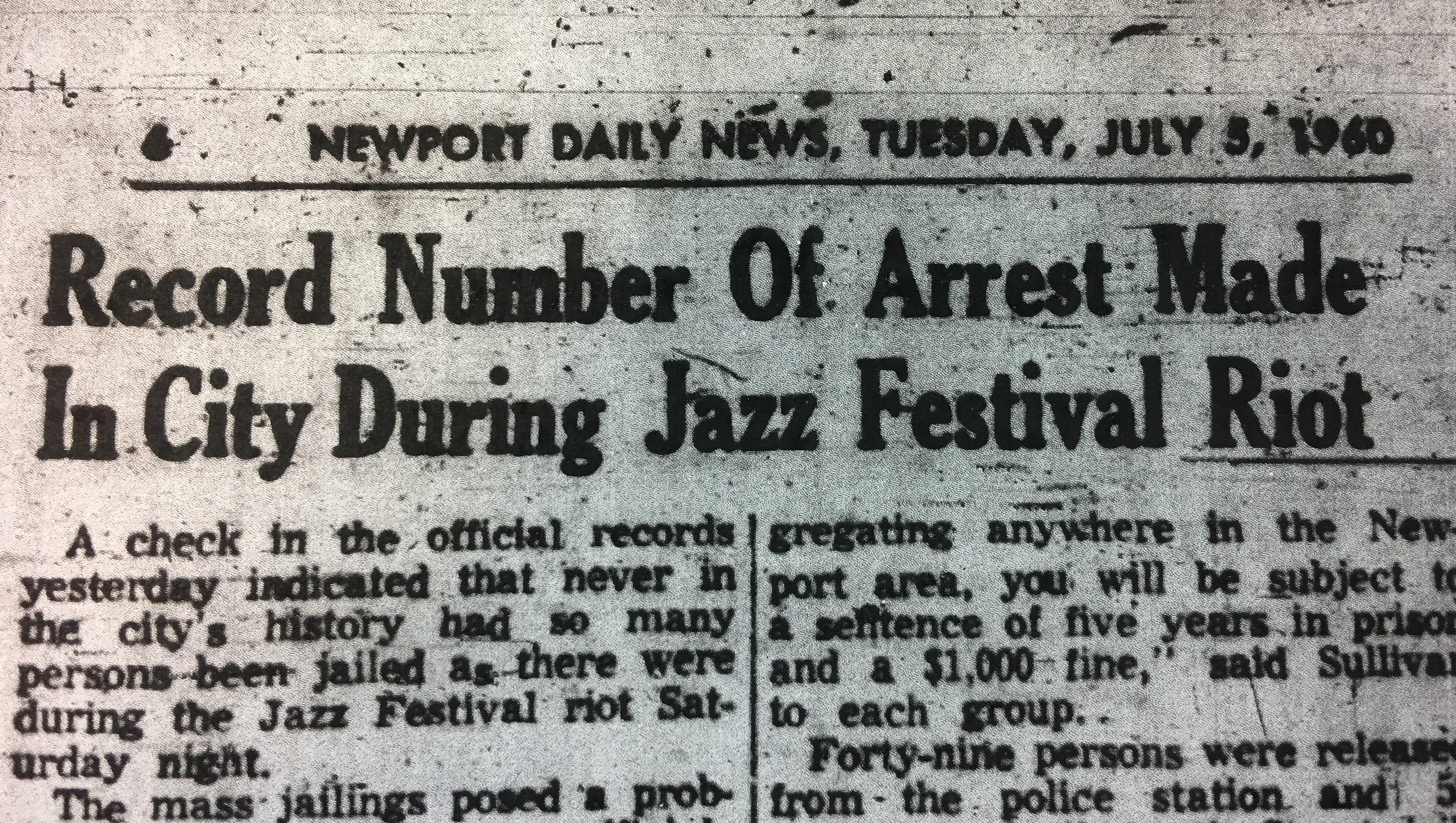 LOOKING BACK 1960 Newport Jazz Festival riot