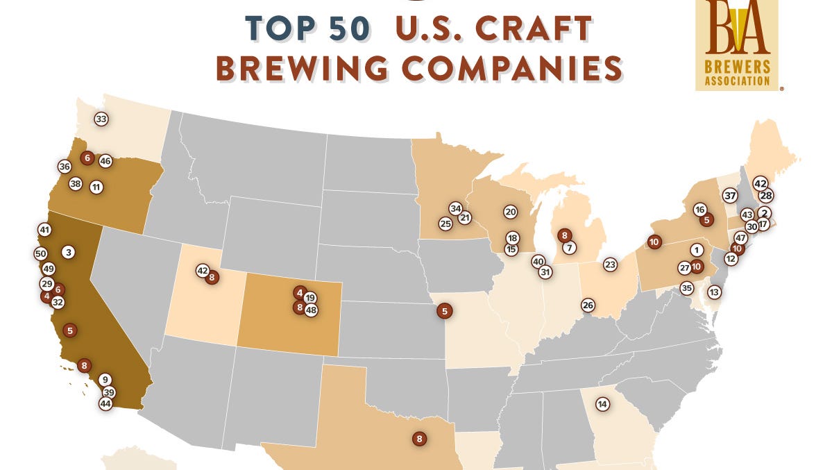 Great Lakes, Rhinegeist ranked among the nation's largest craft breweries