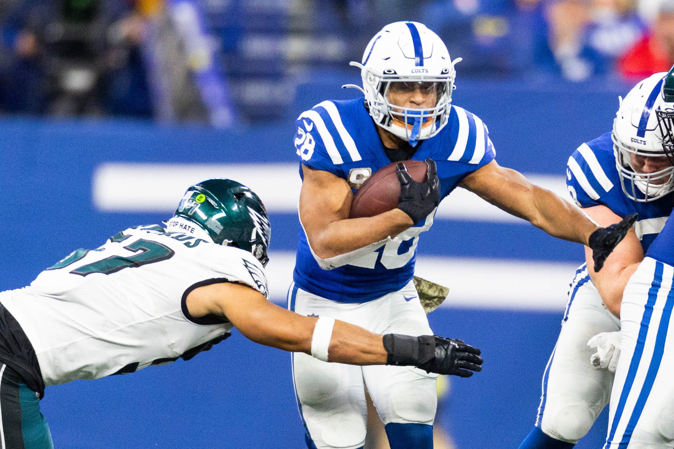 USA. 17th Sep, 2023. September 17, 2023: Houston Texans linebacker  Christian Harris (48) during a game between the Indianapolis Colts and the Houston  Texans in Houston, TX. Trask Smith/CSM/Sipa USA (Credit Image: ©