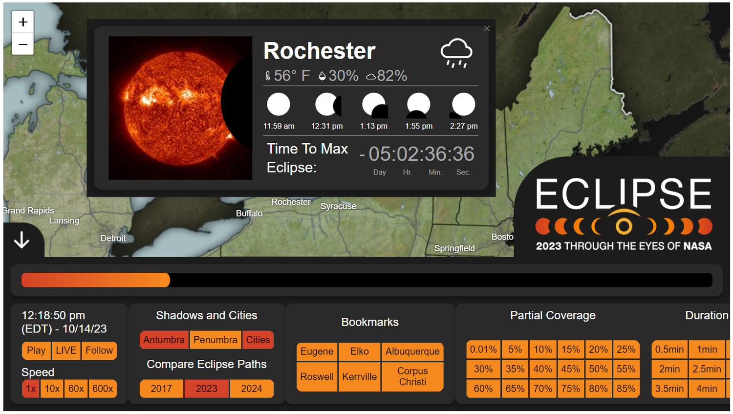 Ring of Fire eclipse How to view annular solar eclipse in Rochester, NY