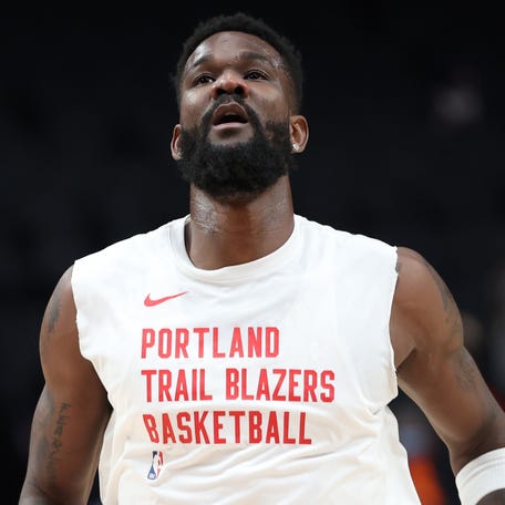 Trail Blazers center Deandre Ayton hasn't played in a game since Dec. 23 due to tendinitis in his right knee.