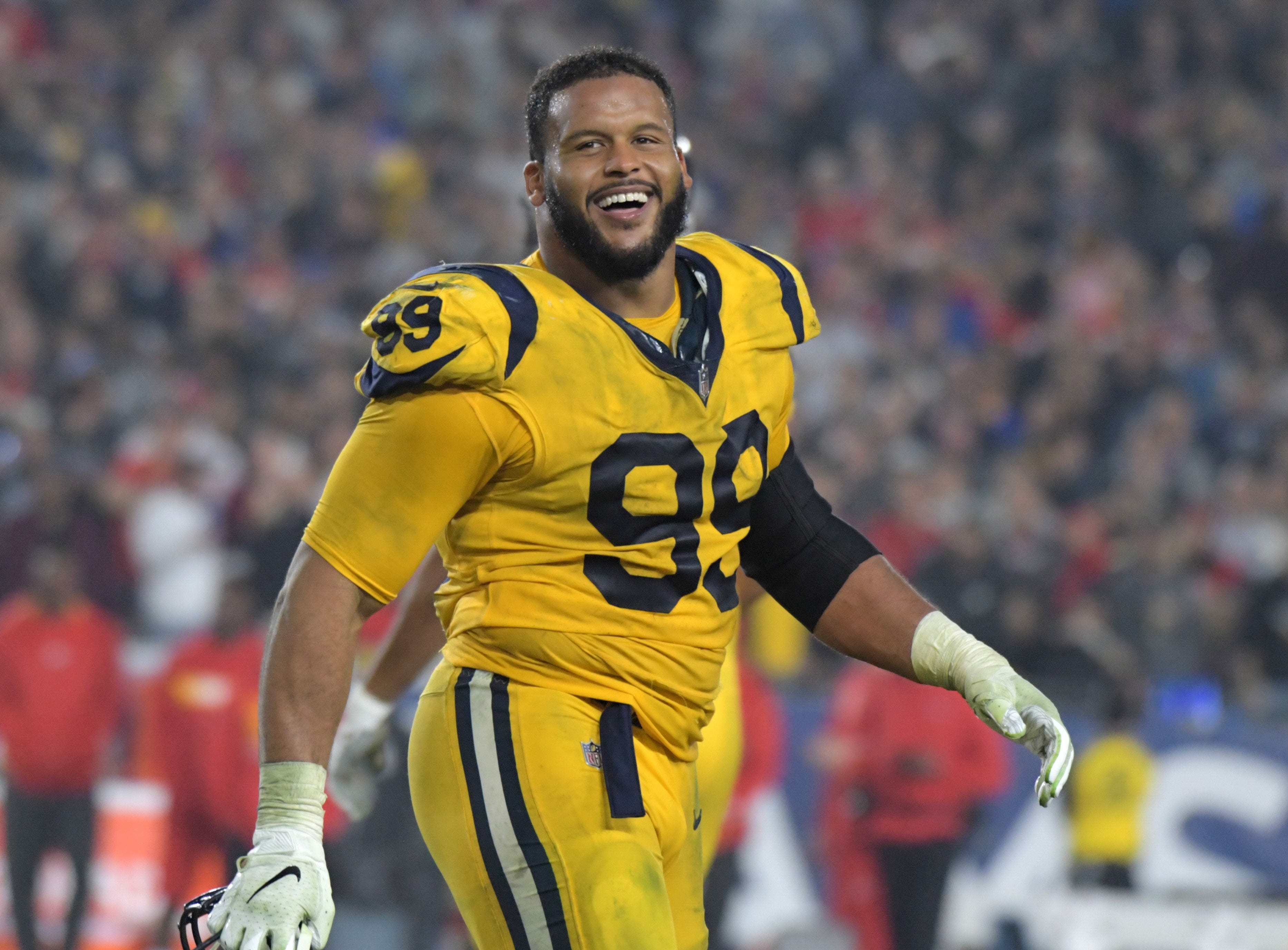 Aaron donald gold rush 2025 jersey