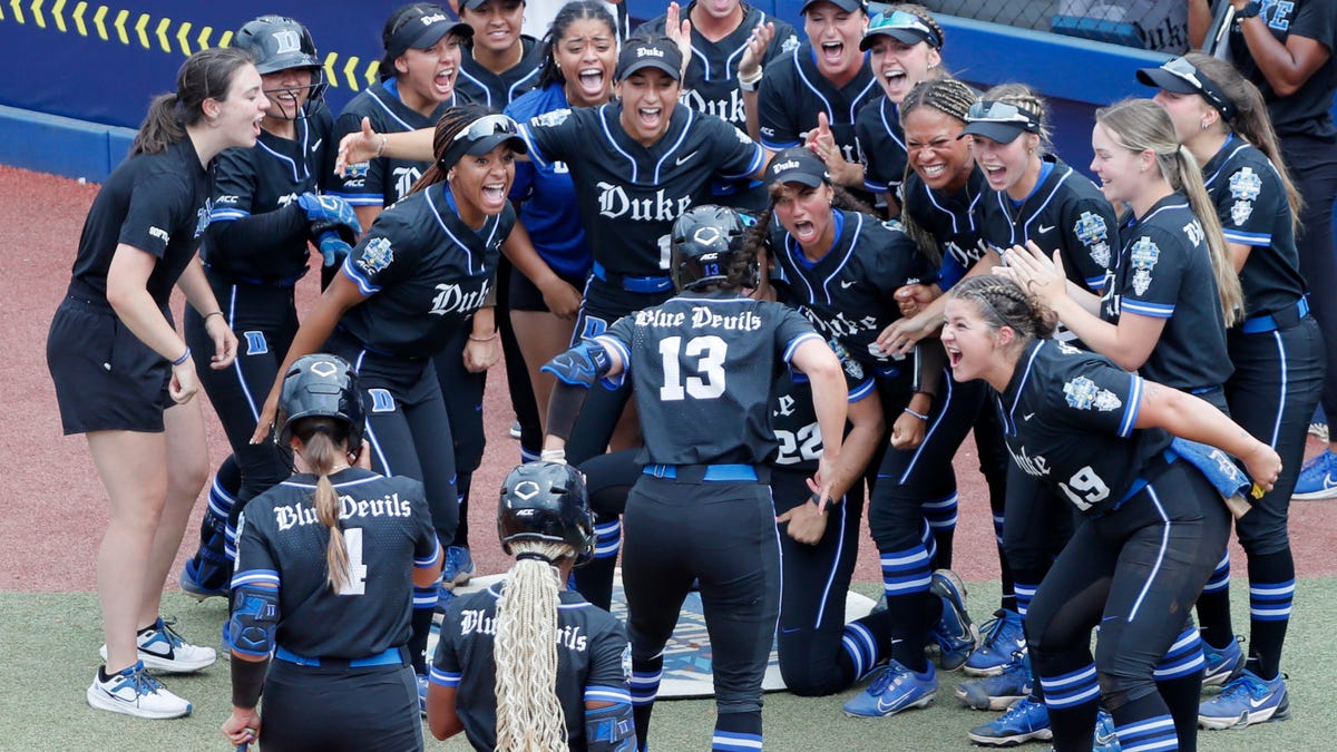 Sal’s sister Frankie Frelick hits a home run for Duke in the college World Series.