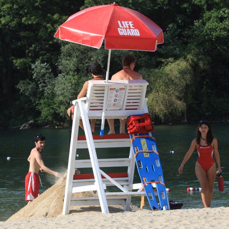 Lifeguards on duty at Red Wing Park in Hopewell Junction on June 17, 2024.