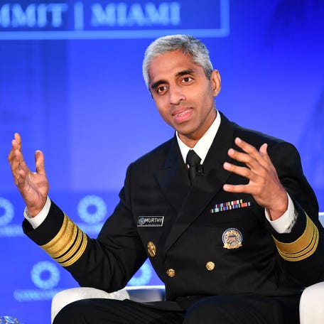 U.S. Surgeon General Dr. Vivek Murthy participates in the "Addressing the Mental Health Crisis" conversation during 2022 Concordia Americas Summit at the University of Miami on July 14, 2022 in Miami.