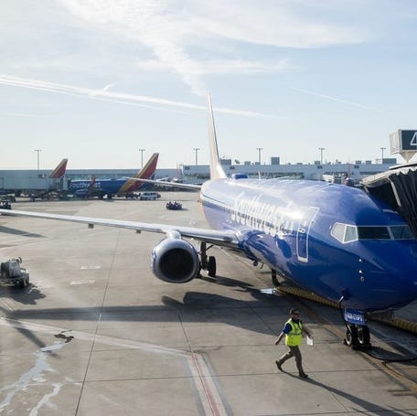The airplane that was used for Southwest Airlines' inaugural flight to Hawaii from Oakland International Airport . A federal investigation is underway after a Southwest Airlines flight dropped plunged toward the ocean off a Hawaiian island on April 11, 2024.