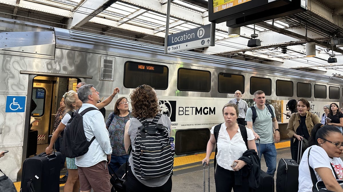NJ Transit and Amtrak riders suffered extreme heat and long delays at Newark Penn Station Thursday after a power outage hit Amtrak's Northeast Corridor line between Philadelphia and New Haven, Connecticut.