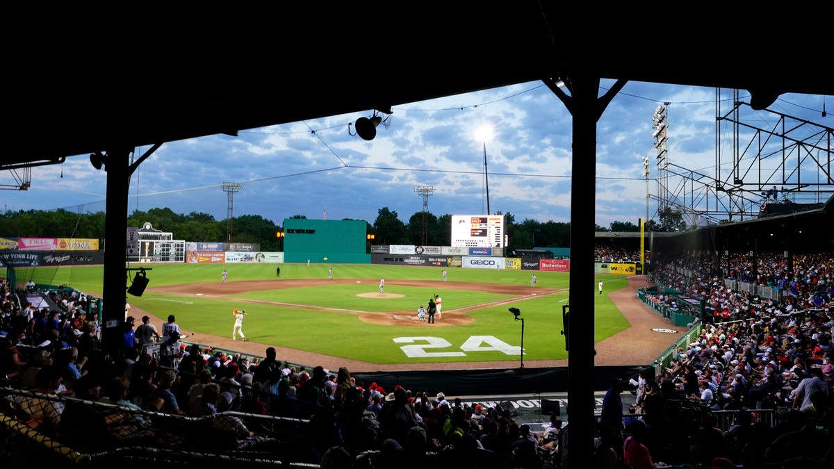 The St. Louis Cardinals and San Francisco Giants play at Rickwood Field, the oldest baseball stadium in America.