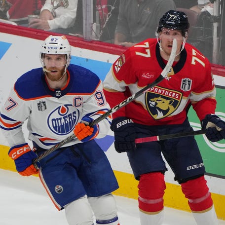 The Edmonton Oilers and captain Connor McDavid (left) have won three in a row to tie the Stanley Cup Final.