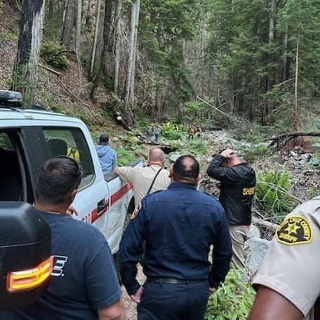 Lukas McClish, 34, was rescued after being missing for 10 days in the Santa Cruz Mountains in California.