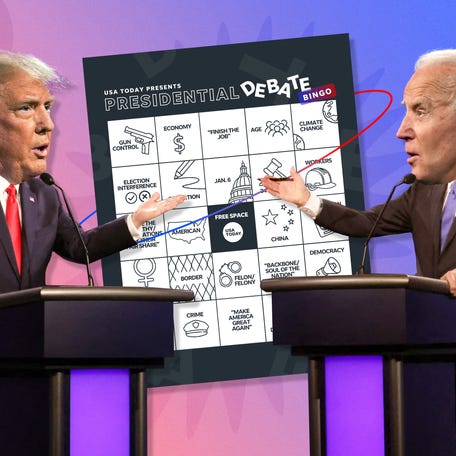 presidential debate bingo topper