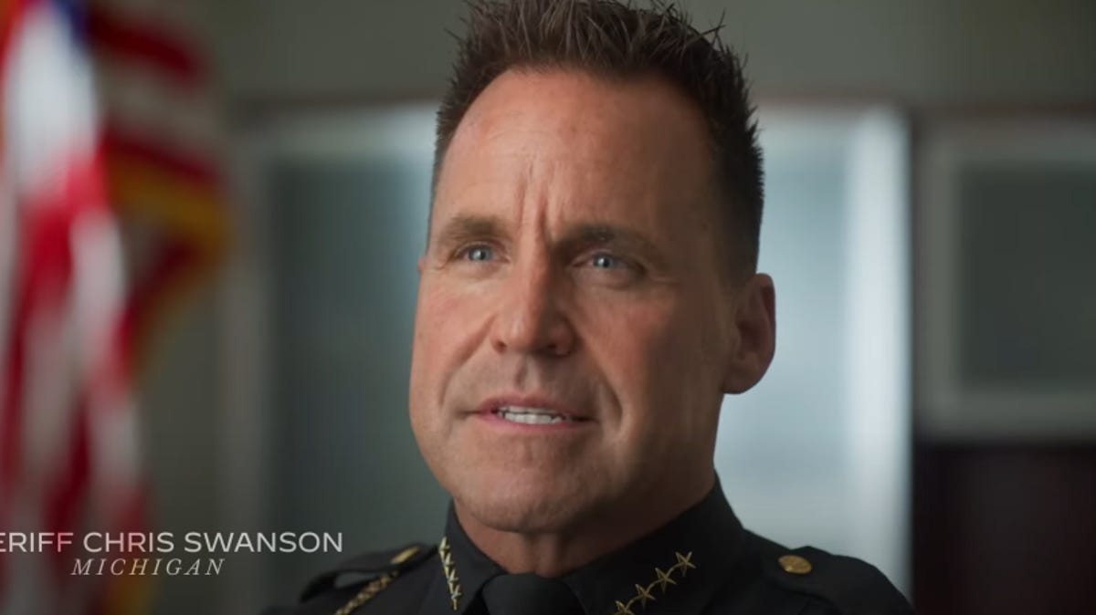 Genesee County Sheriff Chris Swanson criticizes Trump for January 6 in Biden ad