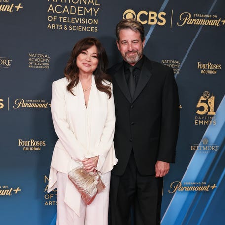 Valerie Bertinelli and Mike Goodnough attend the 51st annual Daytime Emmys Awards at The Westin Bonaventure Hotel & Suites, Los Angeles on June 7, 2024, in Los Angeles.