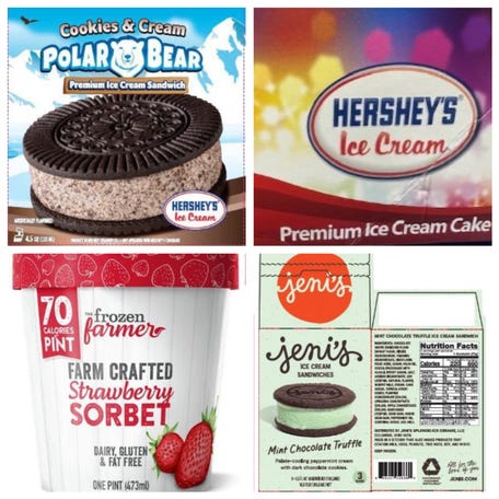 Over 60 ice cream products were recalled due to a potential listeria contamination, the FDA said Monday.