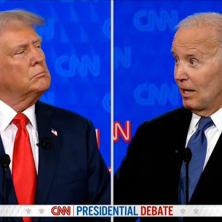 Trump and Biden argue golf games in pivot from politics during presidential debate