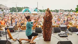 Levitate festival's Gracie Grace gets engaged onstage after set
