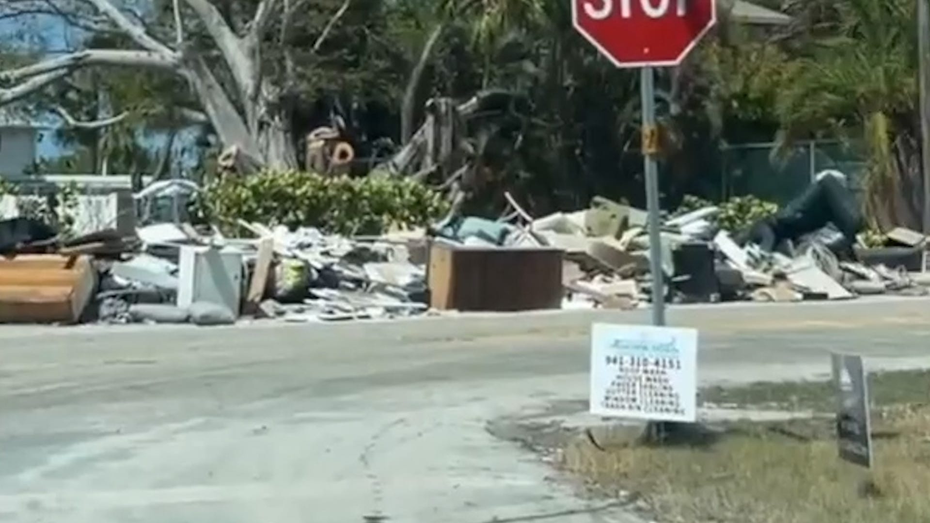 Hurricane Helene debris lines Florida streets as cleanup continues