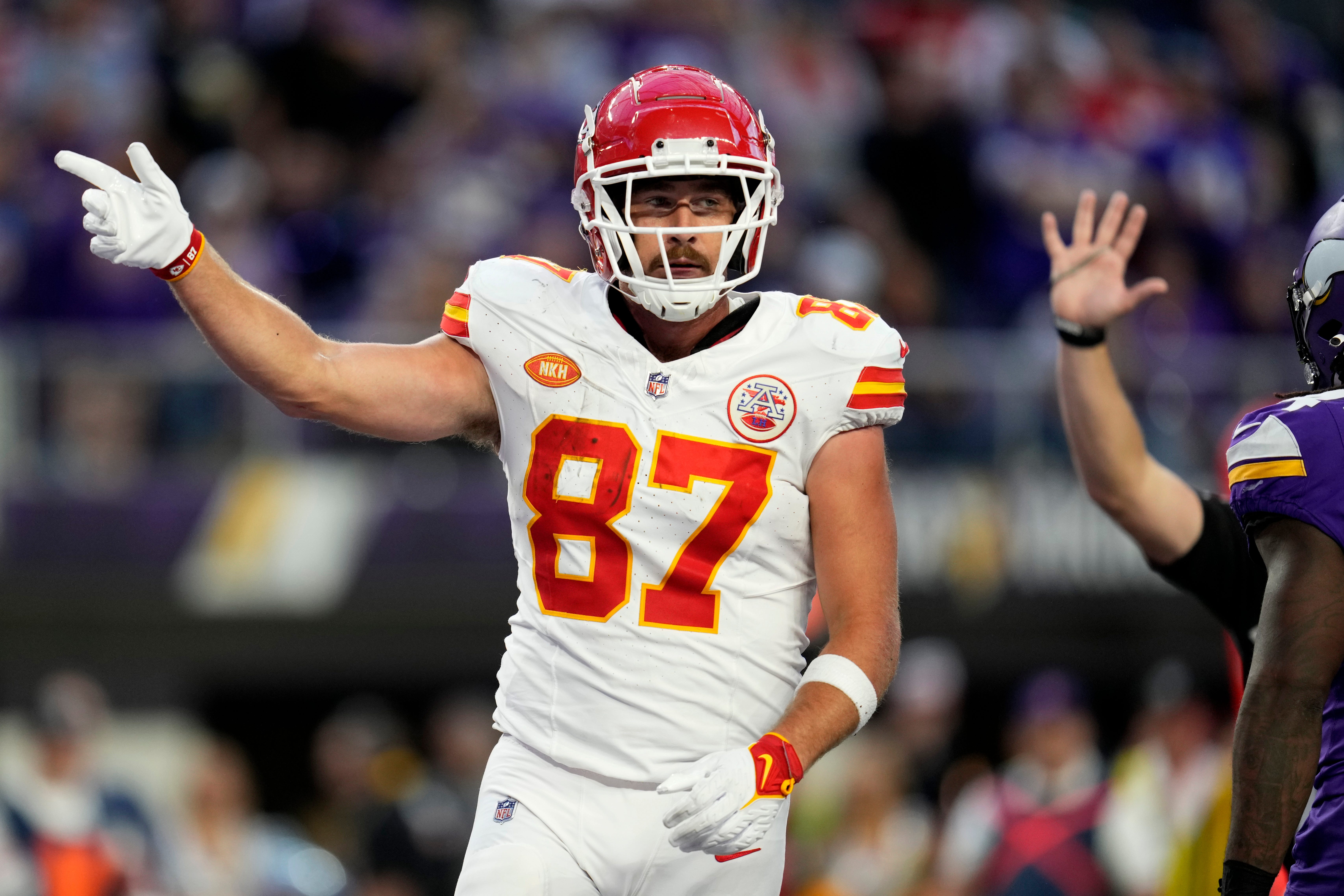 Kansas City Chiefs defensive tackle Brandon Williams (66) walks off the  field after the Chiefs defeat the Las Vegas Raiders 31-13 in an NFL  football game, Saturday, Jan. 7, 2023, in Las