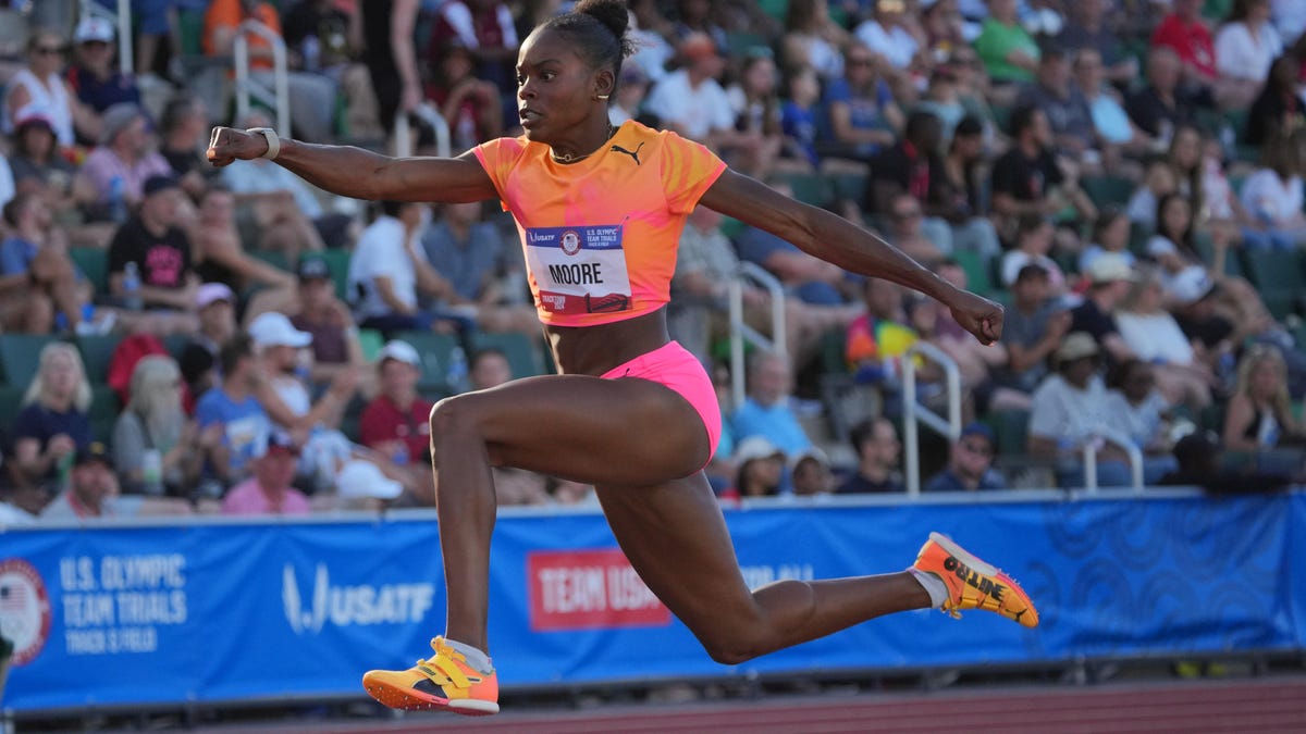 Read more about the article Jasmine Moore, former Florida Gators student, secures a spot in the Olympic long jump and triple jump