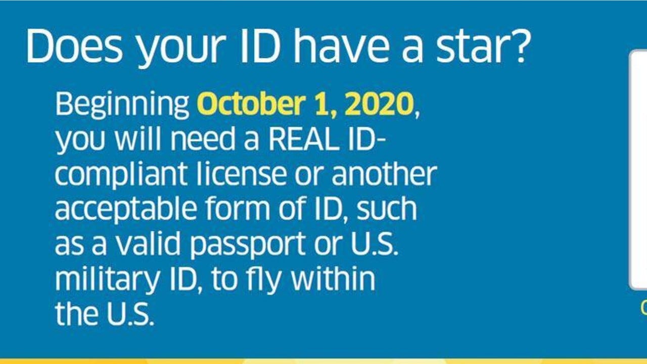 do you need an enhanced drivers license to fly
