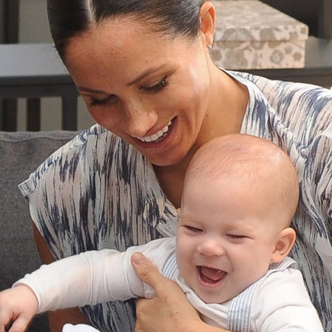 Baby Archie looks adorable meeting Desmond Tutu