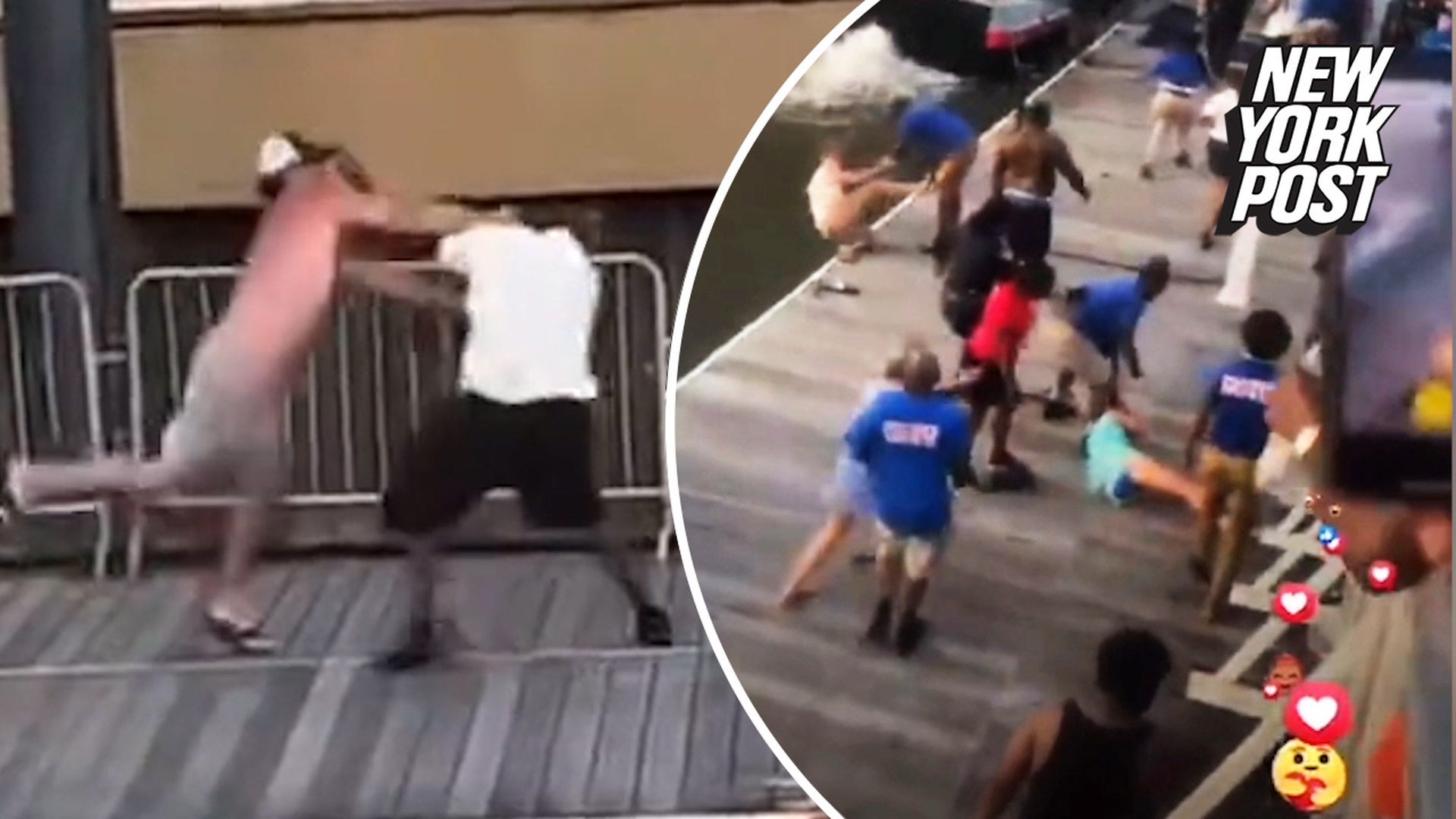 Wild brawl breaks out on Alabama dock among dozens of people in  caught-on-video mayhem