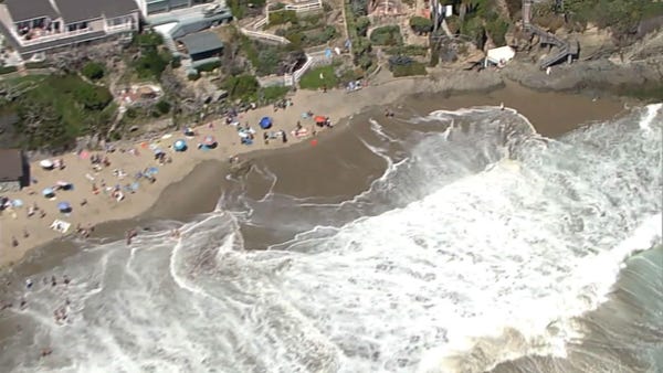 Calif. beachgoers seek surf, sun before closures