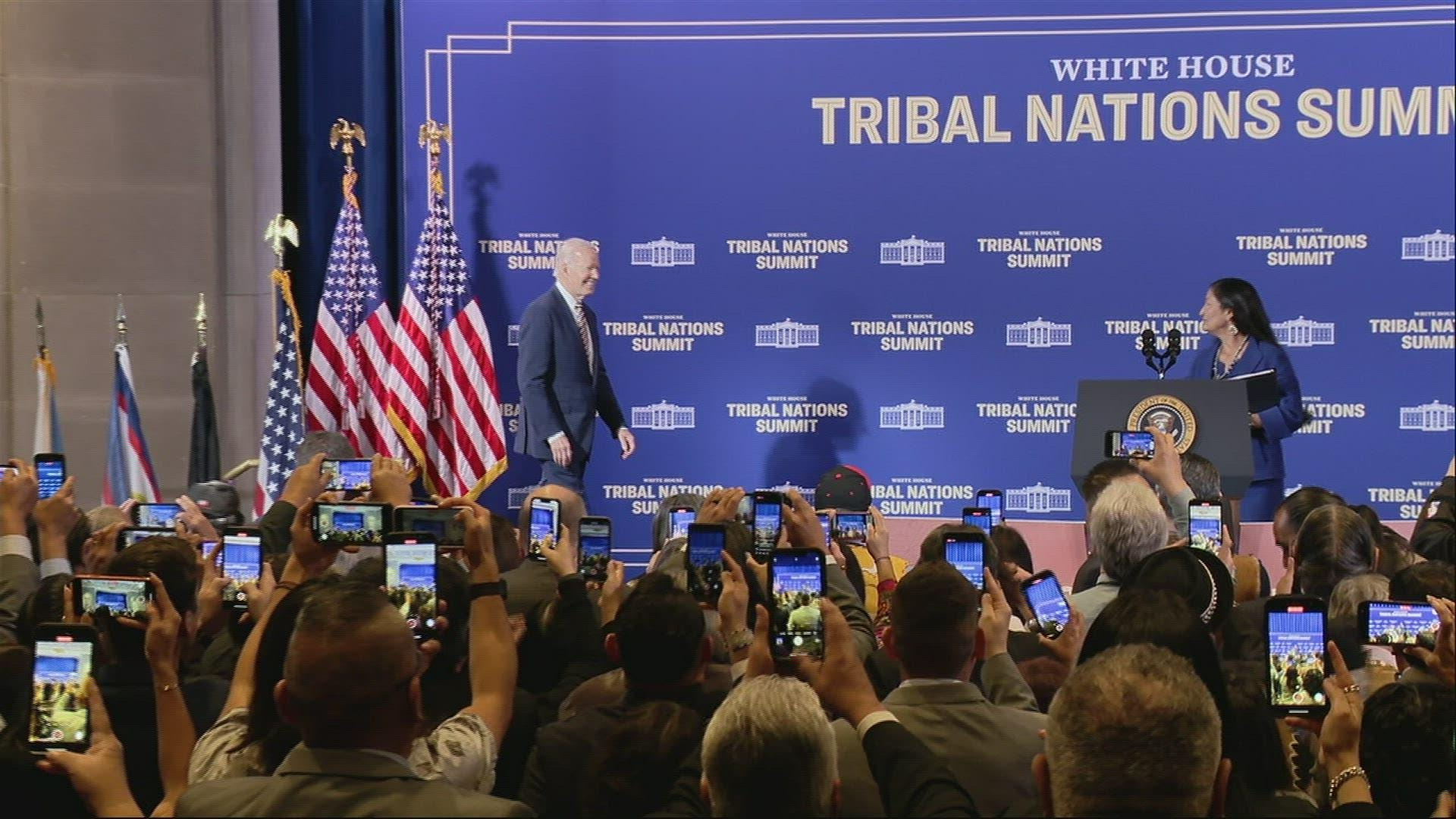 Biden Makes New Commitments At Tribal Nations Summit