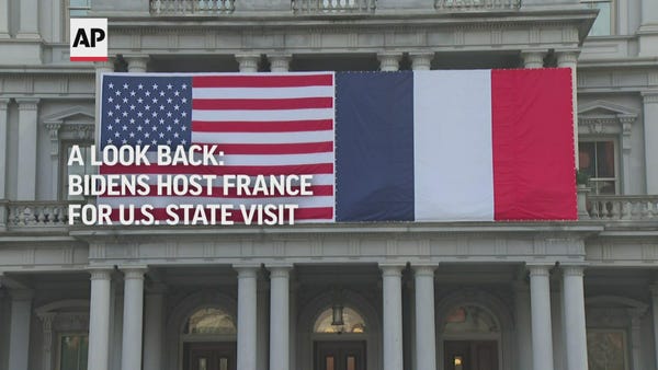 A look back: Bidens host France for U.S. state vis