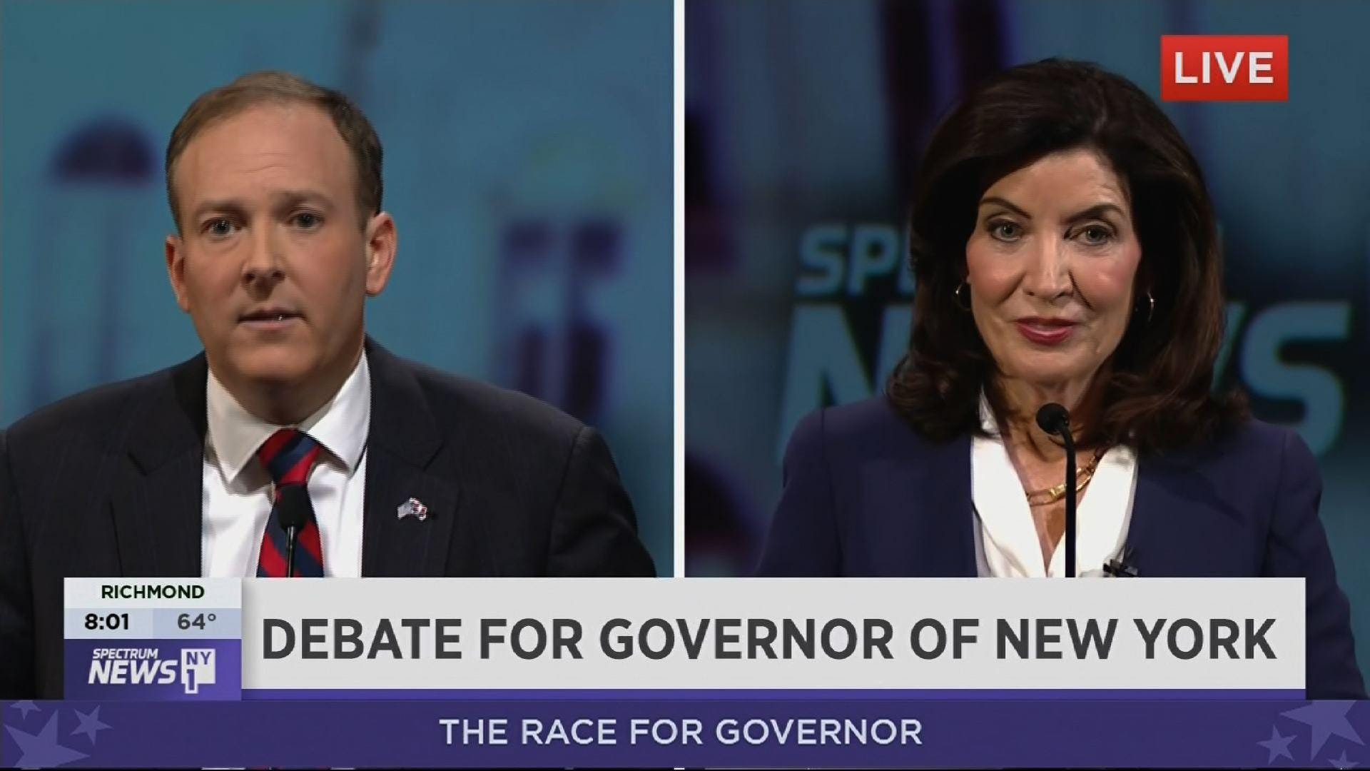 Crime, Abortion And Trump In New York Gov. Debate