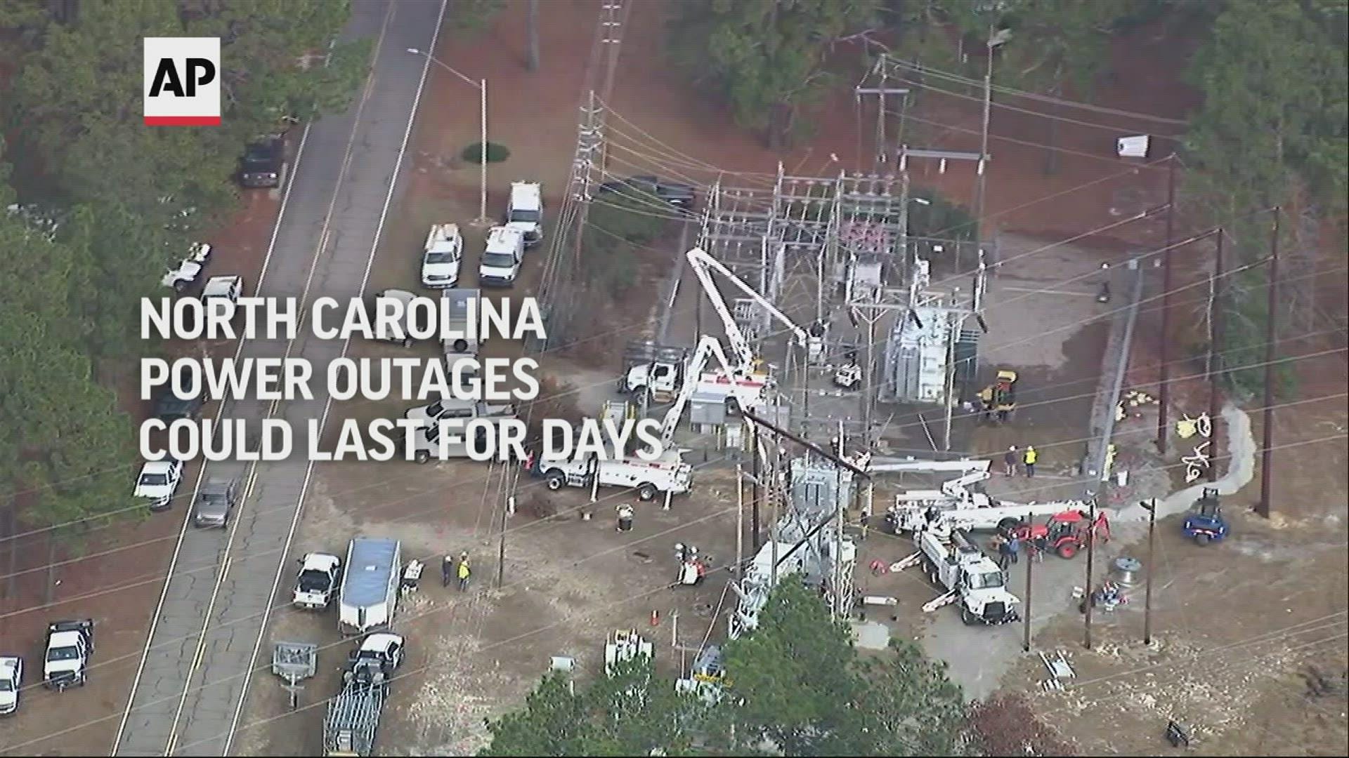 North Carolina Outages: When Power Could Be Restored and Latest on