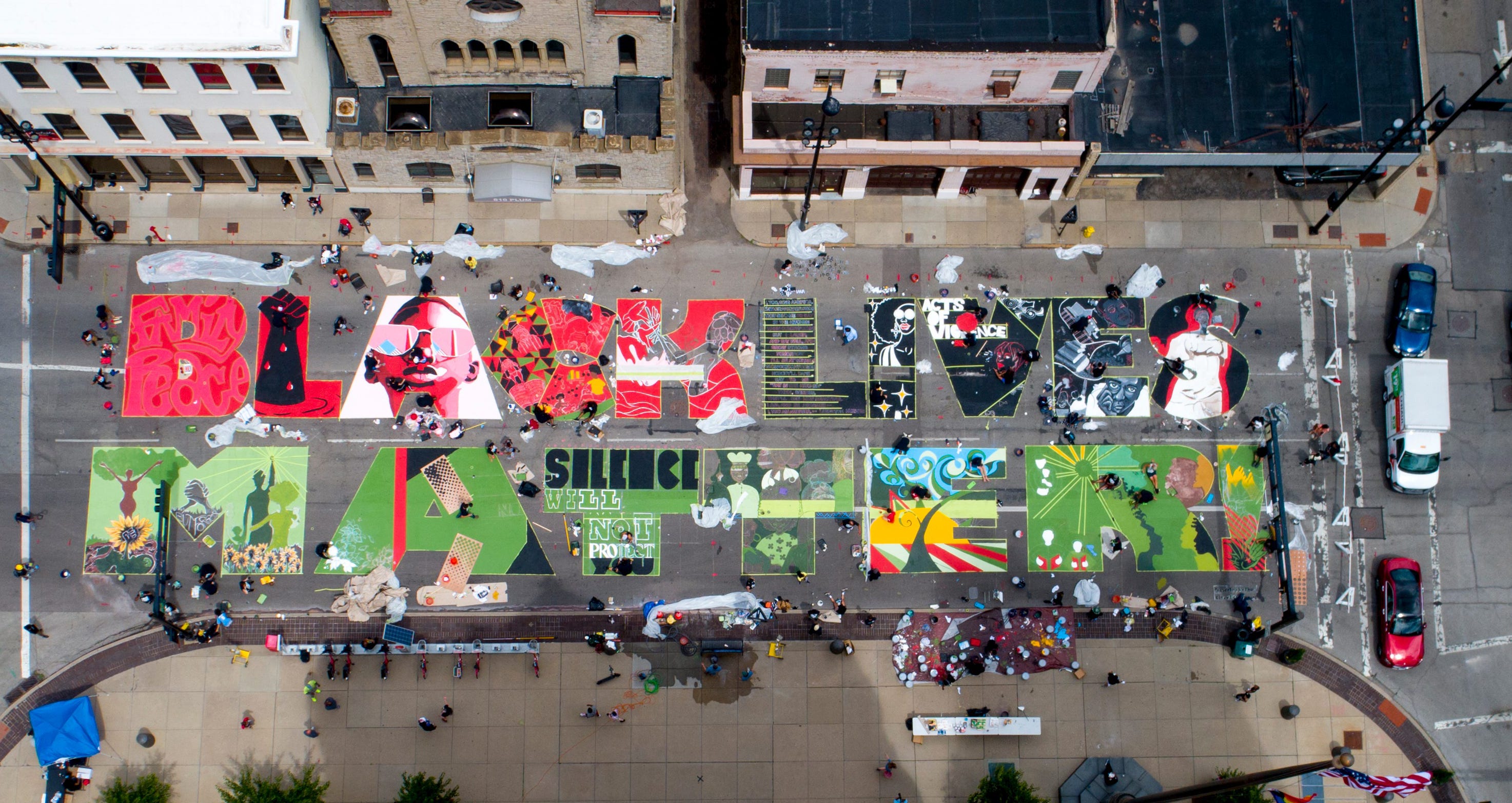 Behind Cincinnati's Black Lives Matter Mural: Equality, Family & Hope