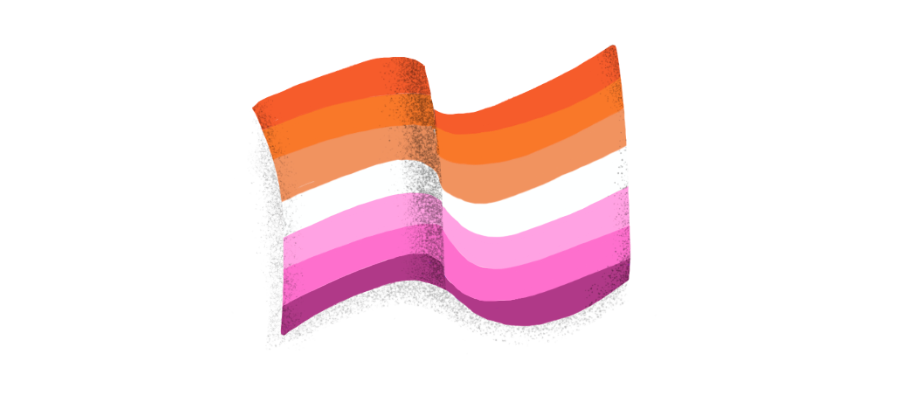 trans and gay flag together