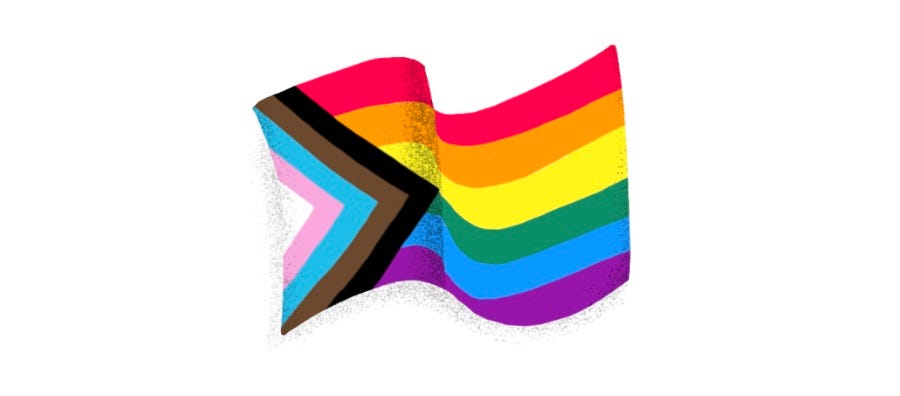 no gay flag emoji