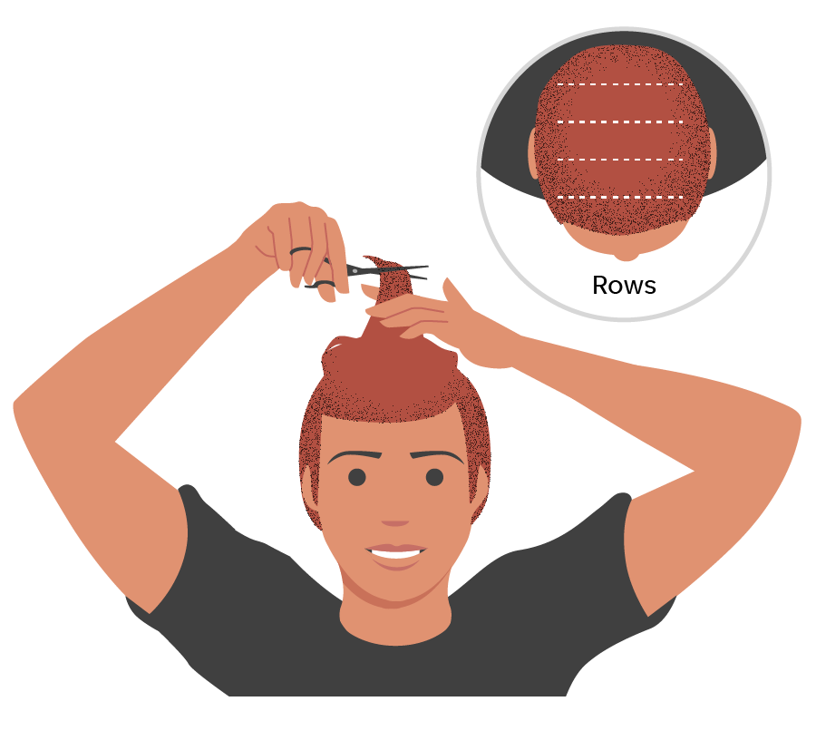 how to cut hair at home for men with scissors