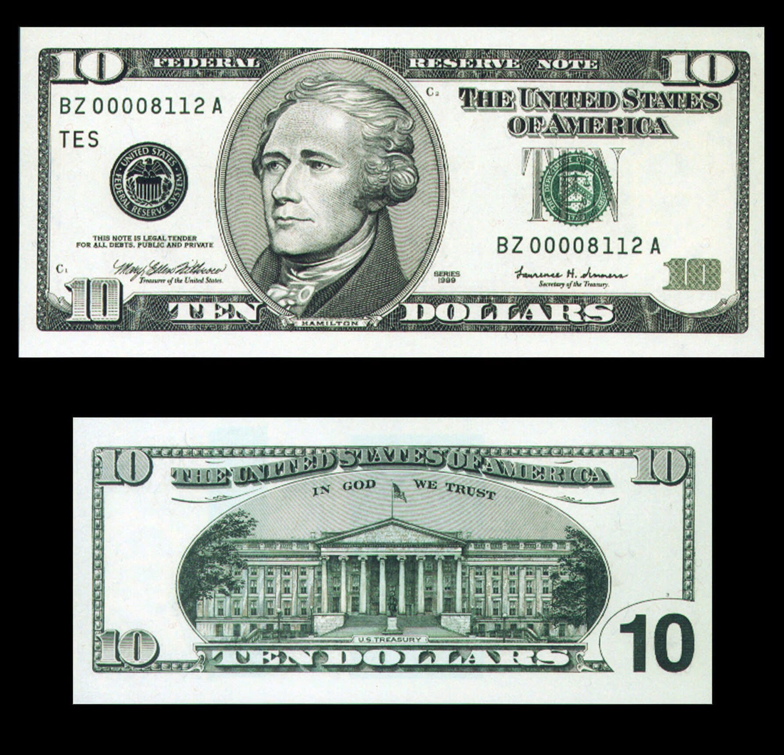 How 10 Dollar Bill Has Changed Through The Years