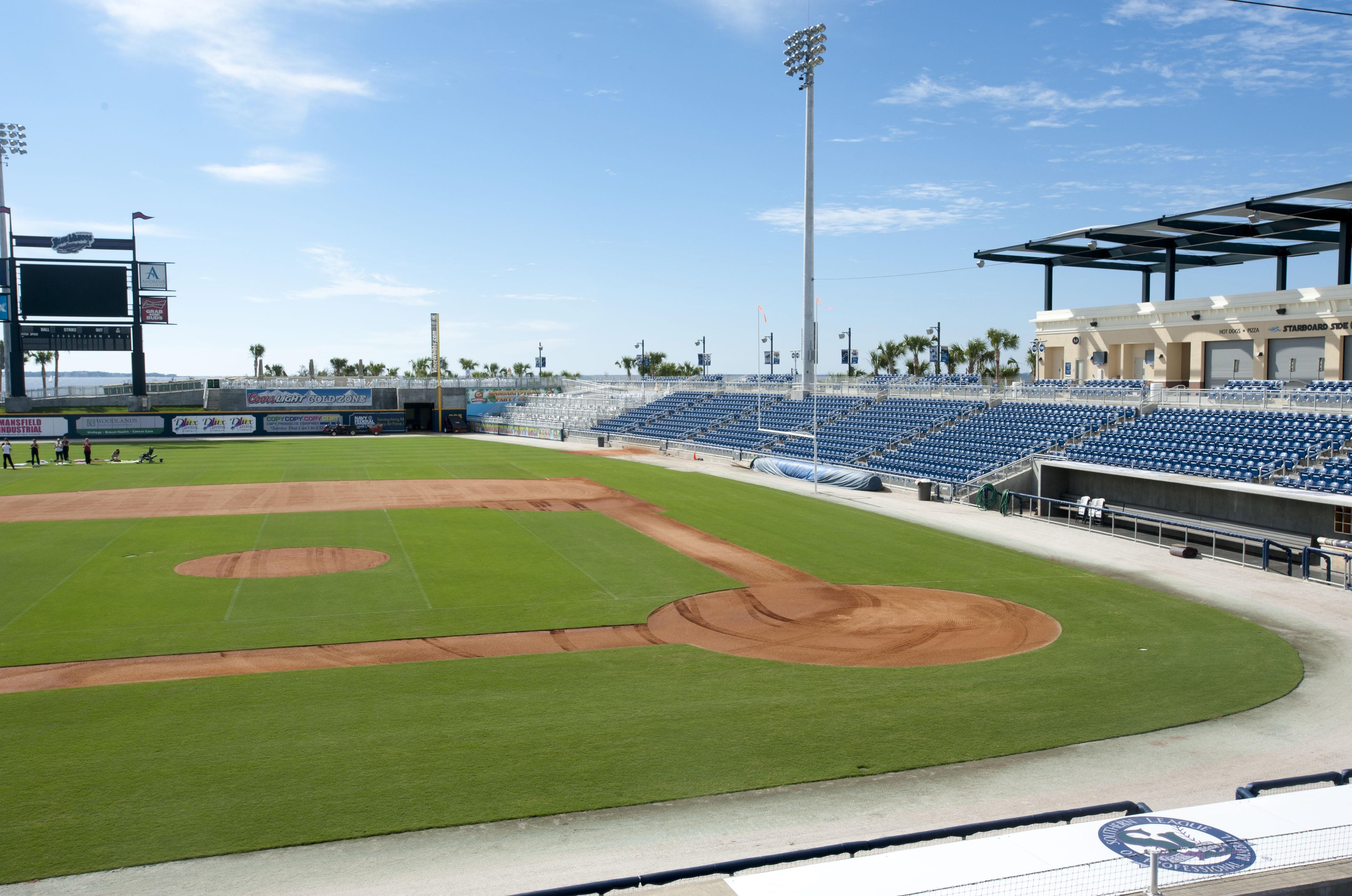 Pensacola State College, Rainy day video wins PSC baseball team a Blue  Wahoos field tarp