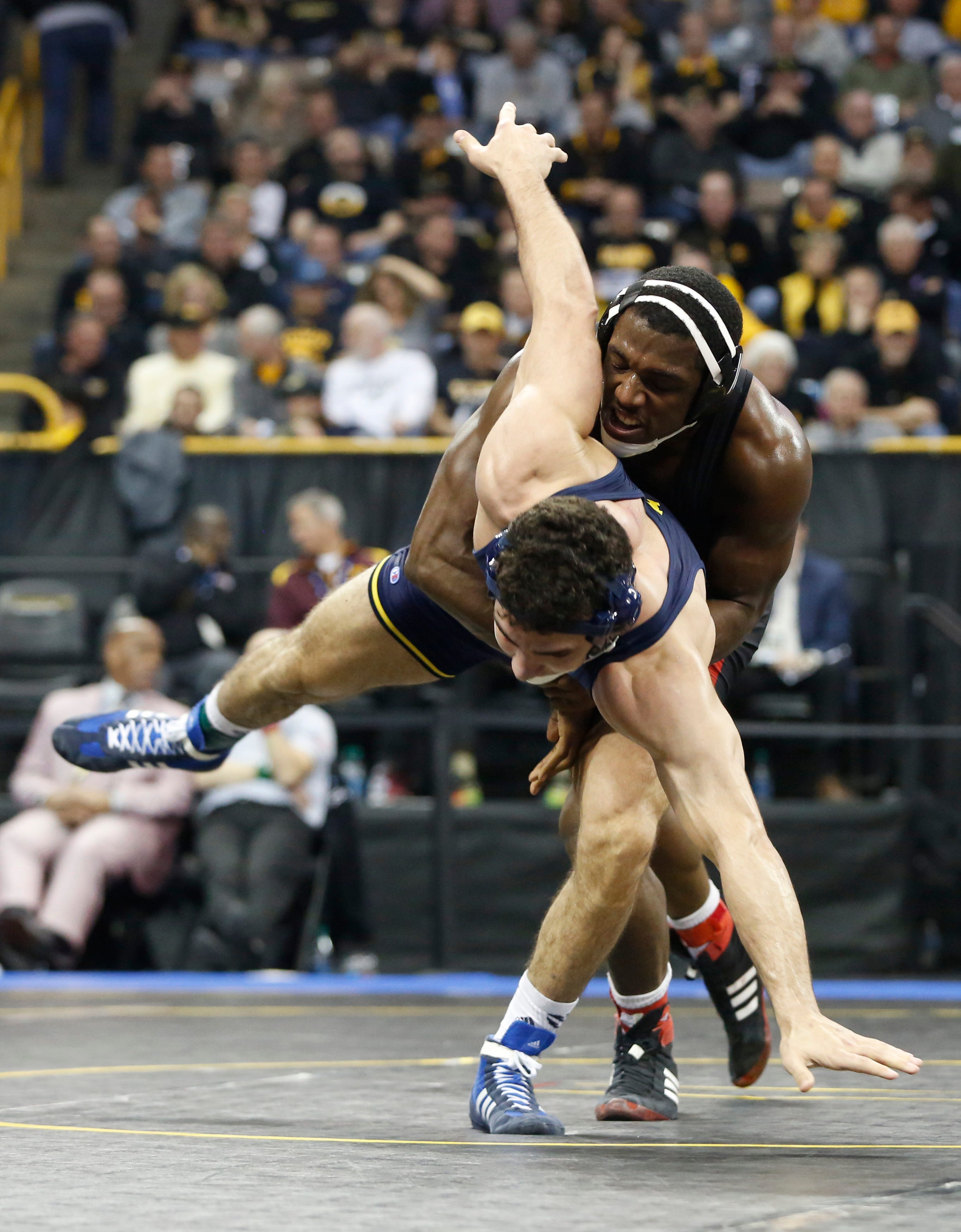 Penn State, Iowa move to top at Big Ten wrestling meet