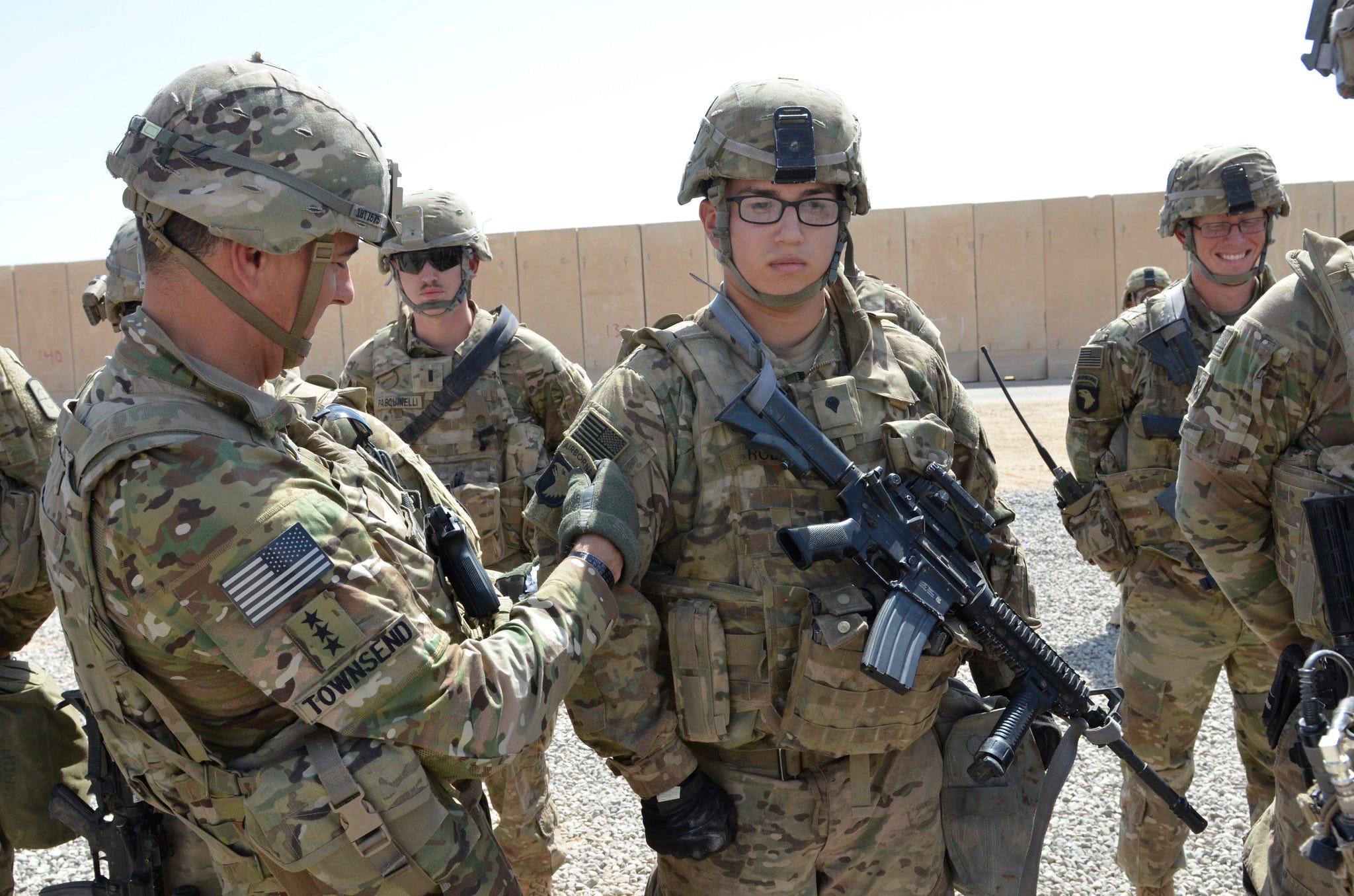 101st troops near Mosul, Iraq