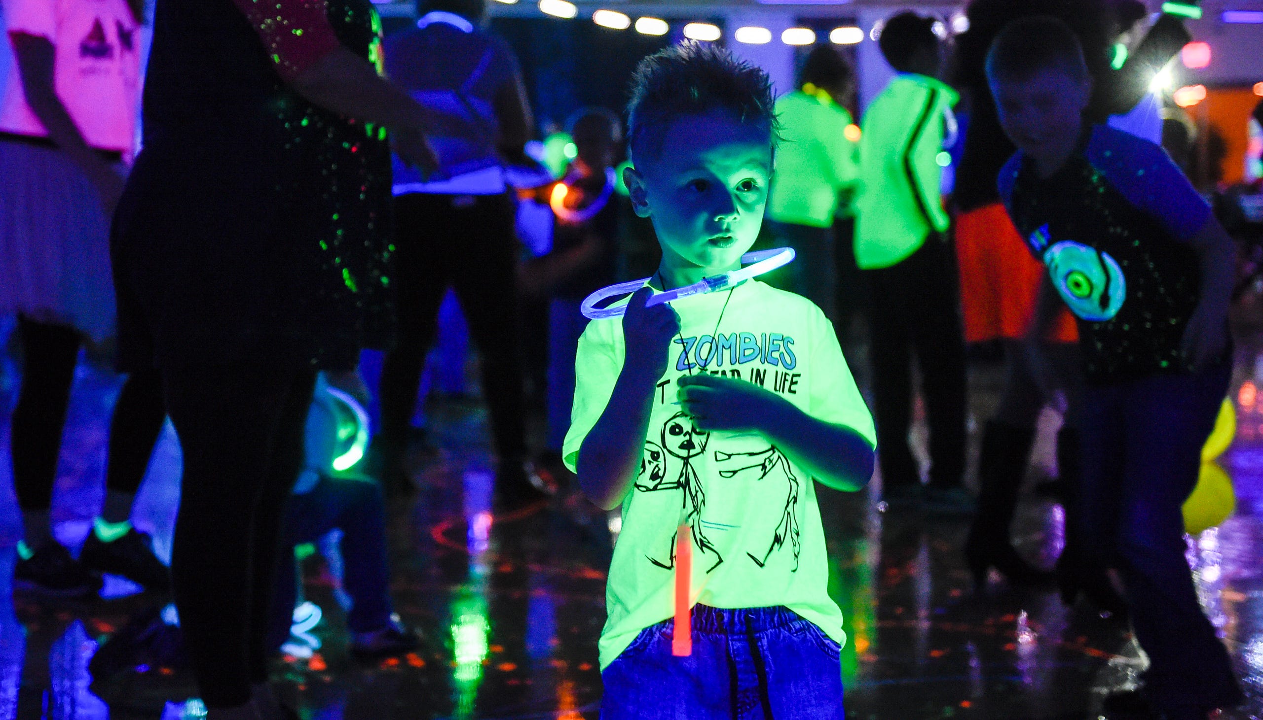 Mother And Son Glow Dance