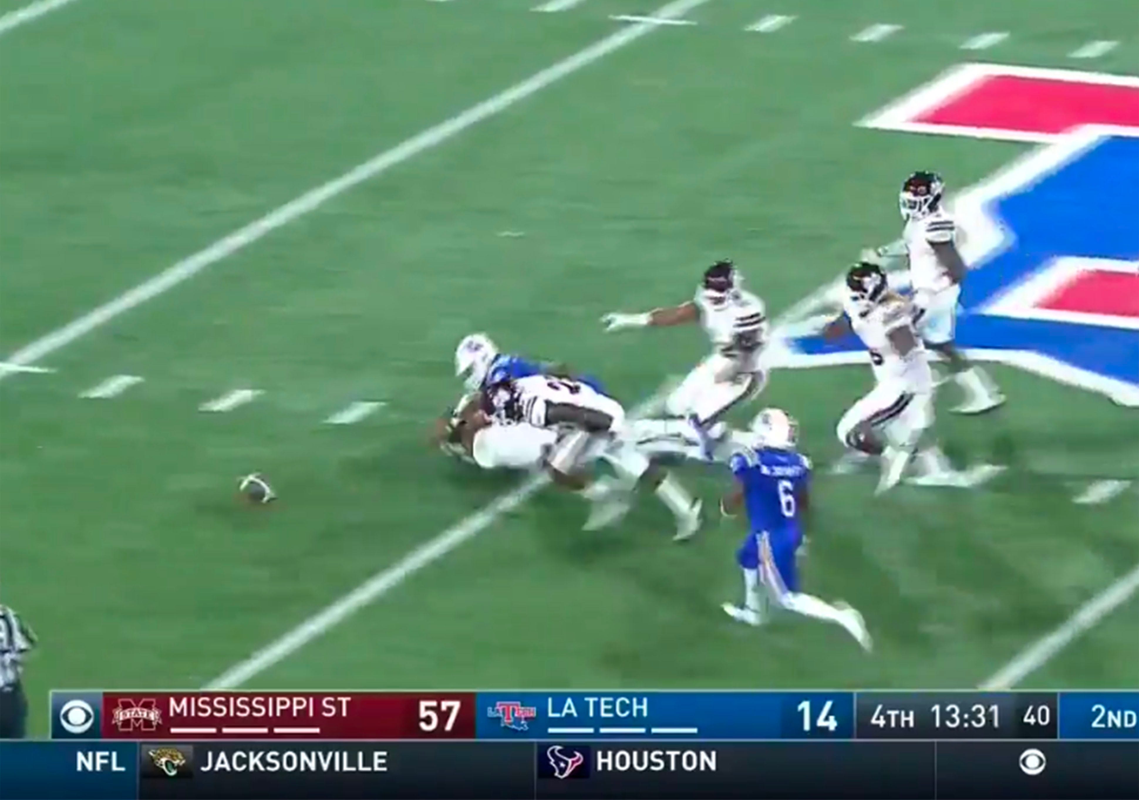 Louisiana Tech recovers fumble for 87-yard loss – Debra Petti