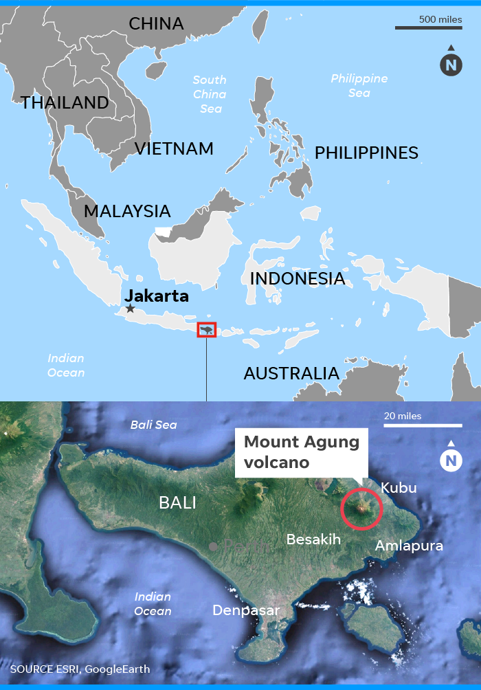 Bali S Mount Agung Volcano 100 000 Evacuate Area