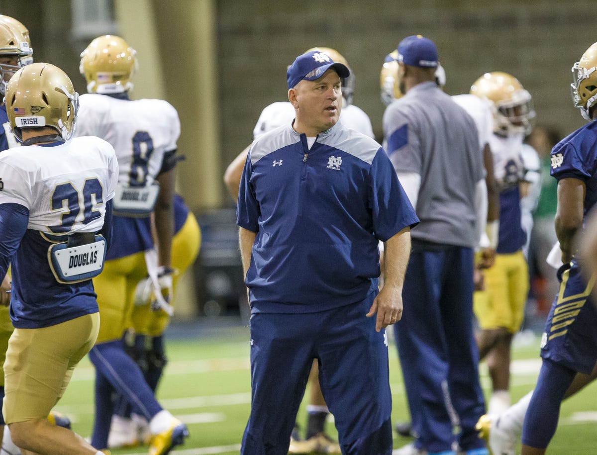 Analysis: No culture shock so far for new Notre Dame O-Line coach Jeff Quinn