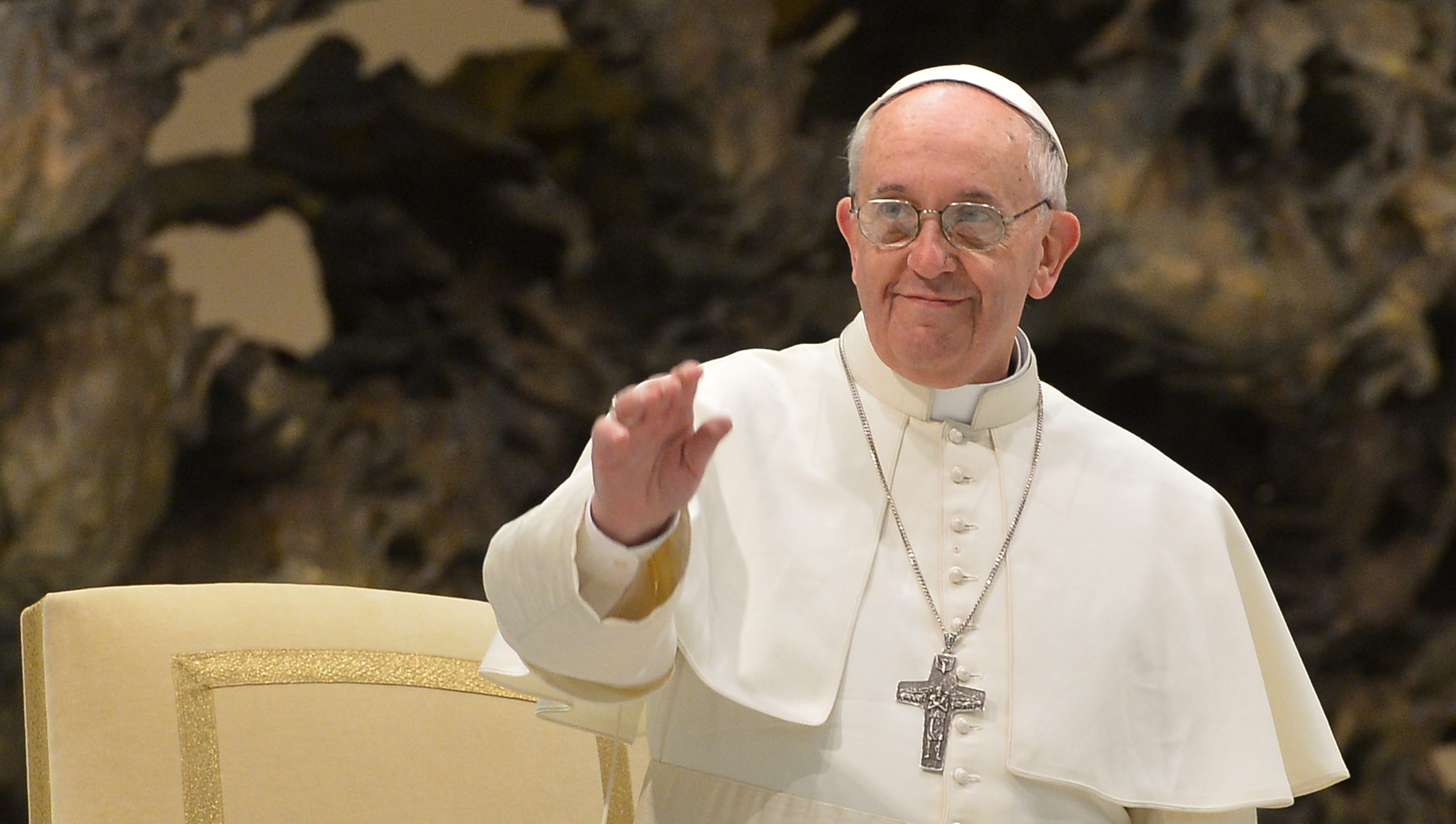 Pope Francis charms in first address